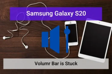 Samsung galaxy s22 volume bar is stuck