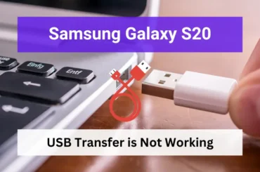 Usb file transfer is not working on samsung galaxy s20